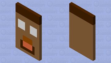 Silly Herobrine Cape Minecraft Mob Skin