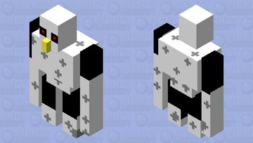 Отполеровоный железный голем Minecraft Mob Skin