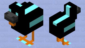 Tron Chicken Minecraft Mob Skin