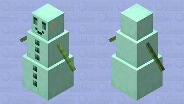green snow golem Minecraft Mob Skin