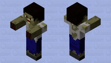 Zombie from Halloween Charity Skin Pack as a zombie mob Minecraft Mob Skin