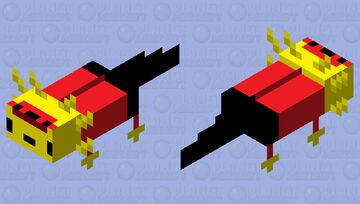 Elliot Forsaken axolotle Minecraft Mob Skin