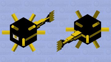 Tron Elder Guardian Minecraft Mob Skin