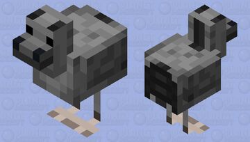 Gray Horse Chicken (Minecraft Earth) Minecraft Mob Skin