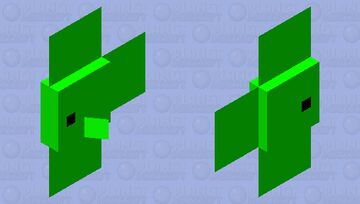 the fish in green Minecraft Mob Skin