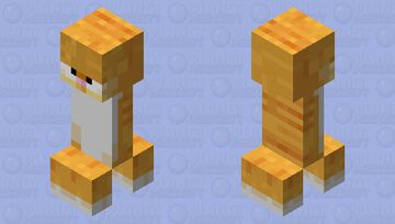 Garfield Creeper Minecraft Mob Skin