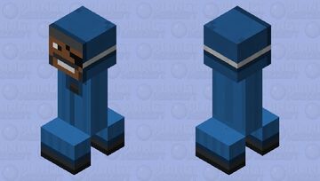 a totally normal Demoman Creeper Minecraft Mob Skin