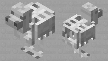 Skeleton Horse Chicken (Rare) (Minecraft Earth) Minecraft Mob Skin