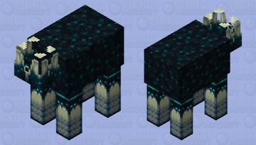 Sculk Cow Minecraft Mob Skin