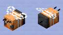 Orange Traffic Cone Bee Minecraft Mob Skin