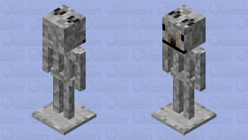 Backwards Wolf Armor Stand. Minecraft Mob Skin