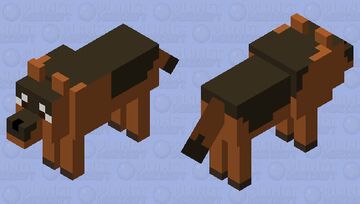 Lucky the German Shepard Minecraft Mob Skin