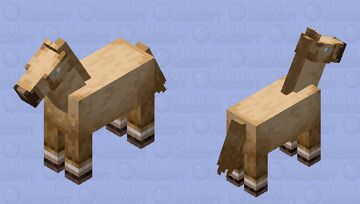 Blonde Horse Minecraft Mob Skin