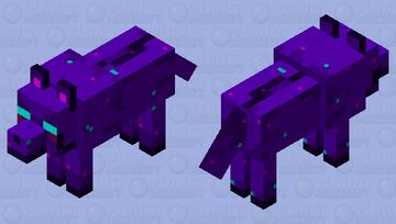 Galaxy Wolf! Minecraft Mob Skin