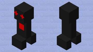 Scary creeper Minecraft Mob Skin