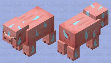 Hot Pig Minecraft Mob Skin