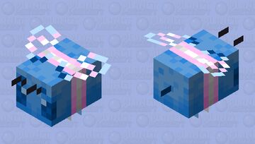 Cute Trans Beeeee Minecraft Mob Skin