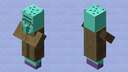 Villager cosplaying as Squidward Minecraft Mob Skin