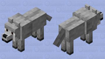 Wolf (Dennis) From A Minecraft Movie Minecraft Mob Skin