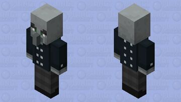 Illager Navy Captain Minecraft Mob Skin
