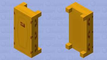 Yellow Coffin - Bed Minecraft Mob Skin