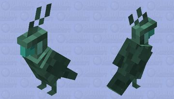 Drowned Parrot (Drowned Jam) Minecraft Mob Skin