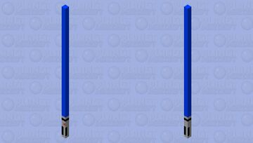 A Simple Blue Lightsaber Minecraft Mob Skin