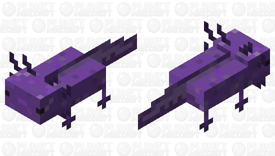 Lavender Axolotl Minecraft Skin