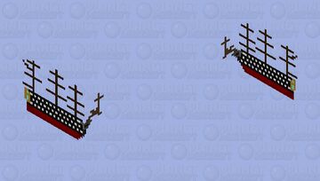92-gun Ship of the line(three decker) Minecraft Mob Skin