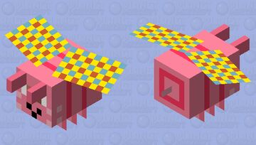 Lucy Cottontail as a Bee Minecraft Mob Skin