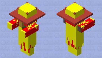 gold villager zombie Minecraft Mob Skin