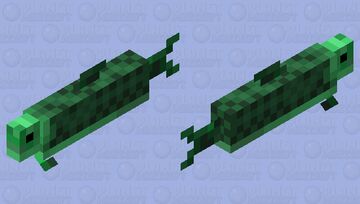 Green salmon Minecraft Mob Skin