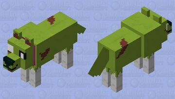 Scruffy The Undead Dog (HorrorVale) Minecraft Mob Skin