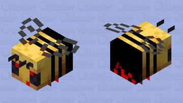 Evil bee that kills you Minecraft Mob Skin