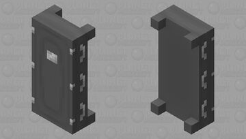 Light Gray Coffin - Bed Minecraft Mob Skin