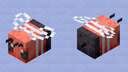 Red Traffic Cone Bee Minecraft Mob Skin