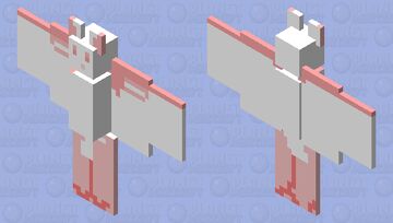 Pink sugar glider Minecraft Mob Skin