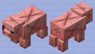 Bloody Pig Minecraft Mob Skin
