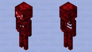 Angry Skeleton Minecraft Mob Skin