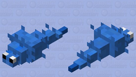 Blue Worm on a String