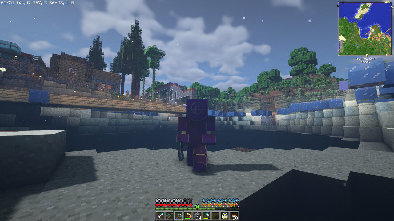 Shipwrecks mod, Diving Suit Patch. Minecraft Mod