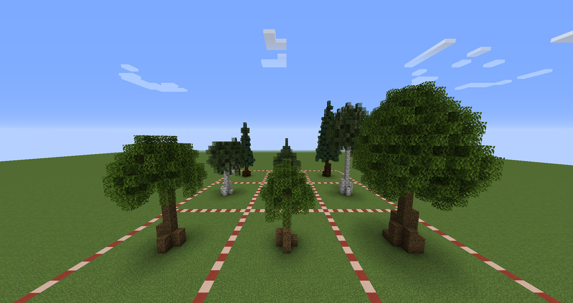 12 Custom Trees WorldPainter Minecraft Mod