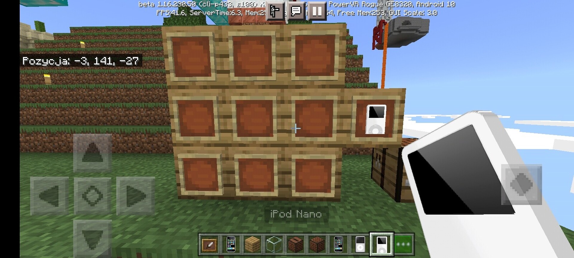 Apple Handhelds for Bedrock Minecraft Mod