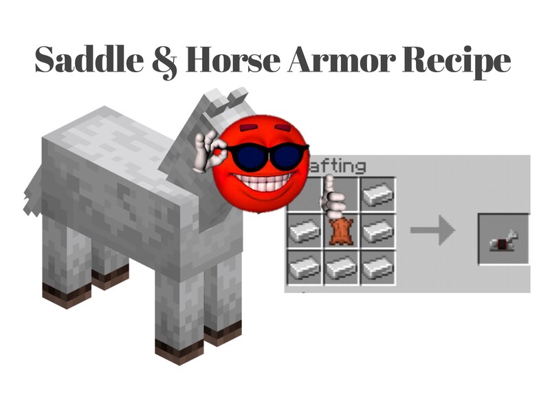 Saddle & Horse Armor Recipe Minecraft Mod