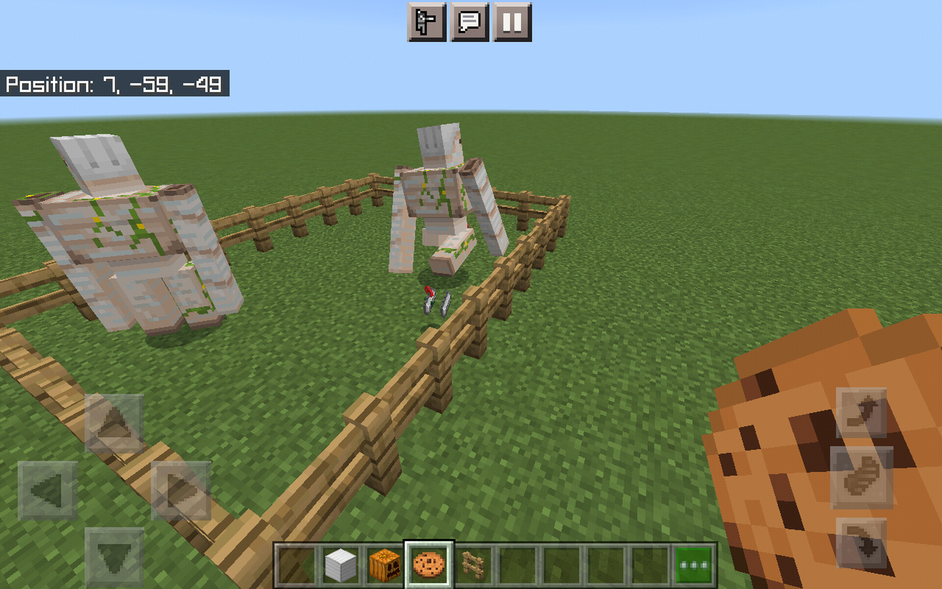 Iron golems breeding addon by darkmazeblox.[bedrock edition