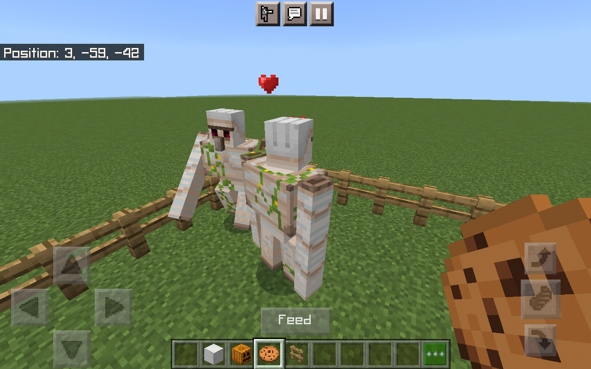 Iron golems breeding addon by darkmazeblox.[bedrock edition