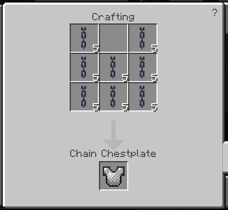 Make Chainmail Armor With Chains (BEDROCK ONLY) Minecraft Mod