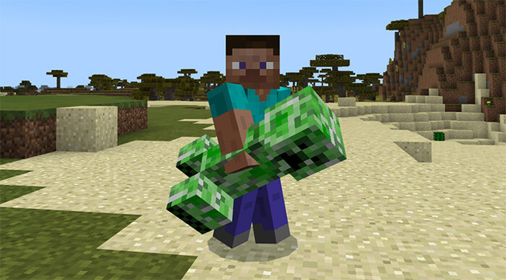 Throwable Creeper bedrock mod Minecraft Mod