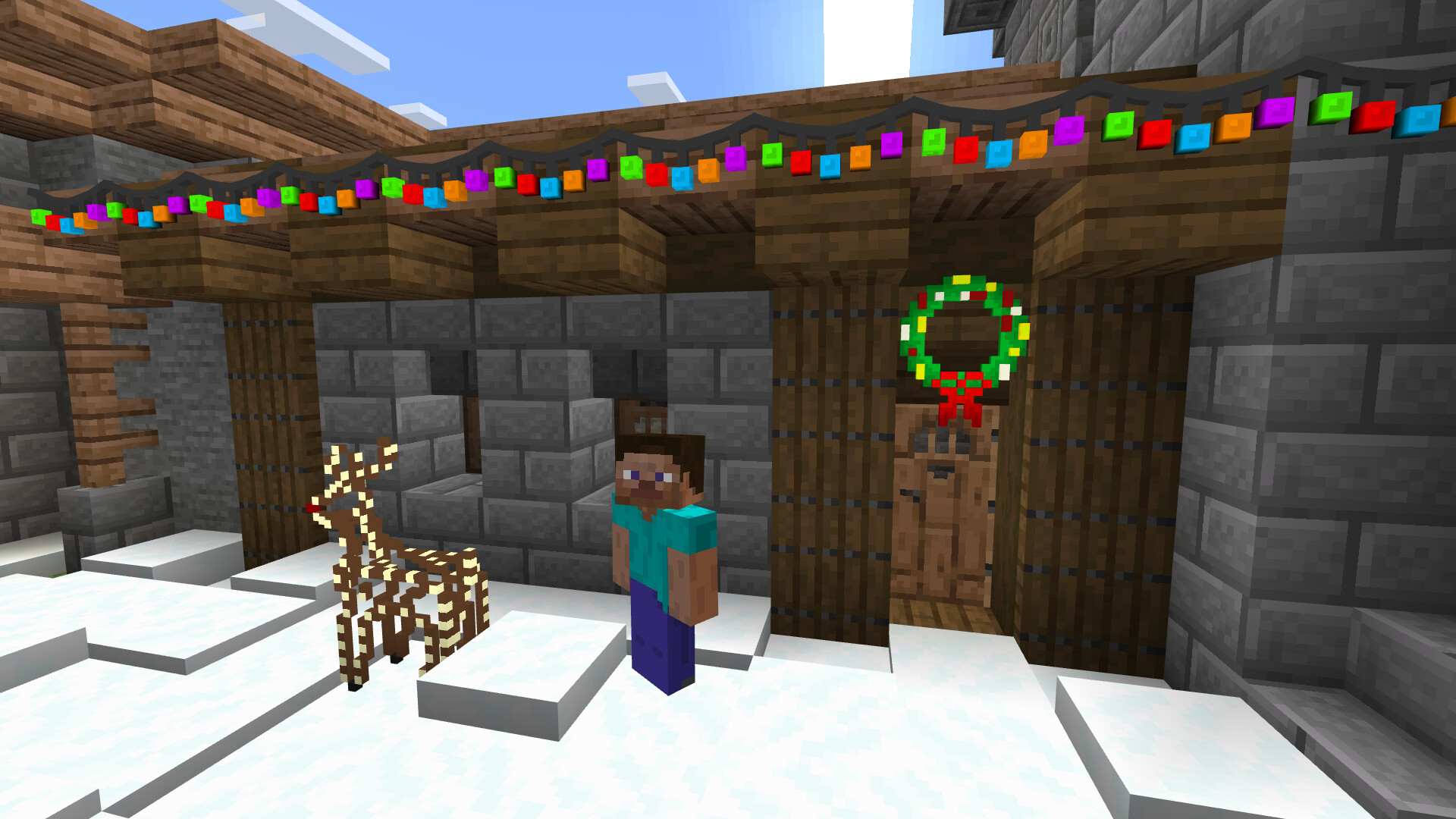Christmas decorations (Addon) (MINECRAFT BEDROCK) Minecraft Mod