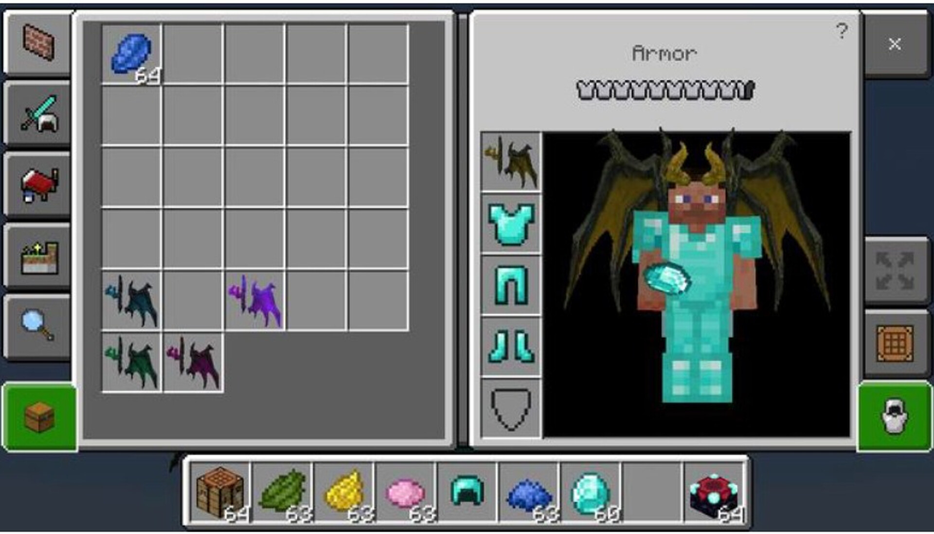 Hell dragon 4d armor Minecraft Mod